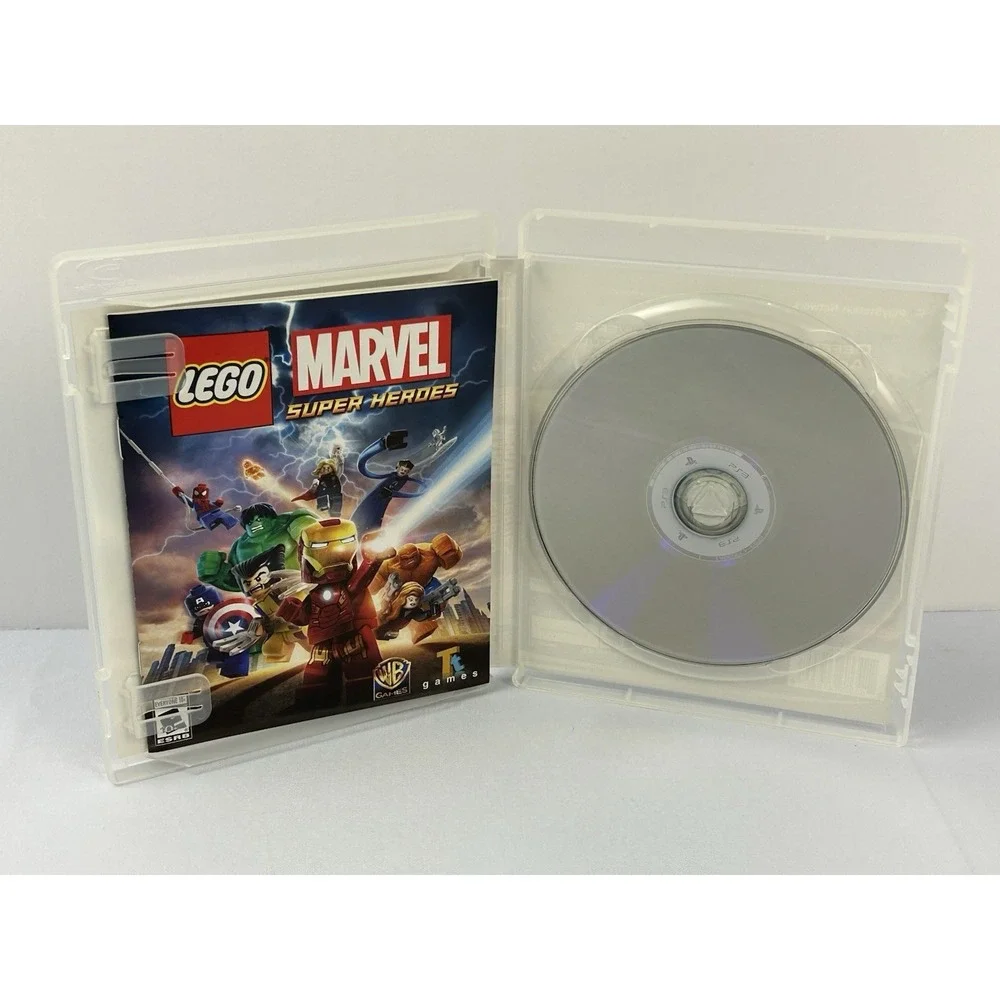 LEGO Marvel Super Heroes PS3 Game Complete CIB Disc Excellent Untested 2013